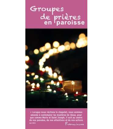 Flyer personnalisable " Groupes de prière " (FP15-0018)