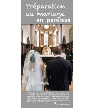 Flyer personnalisable " Préparation au mariage " (FP15-0024)