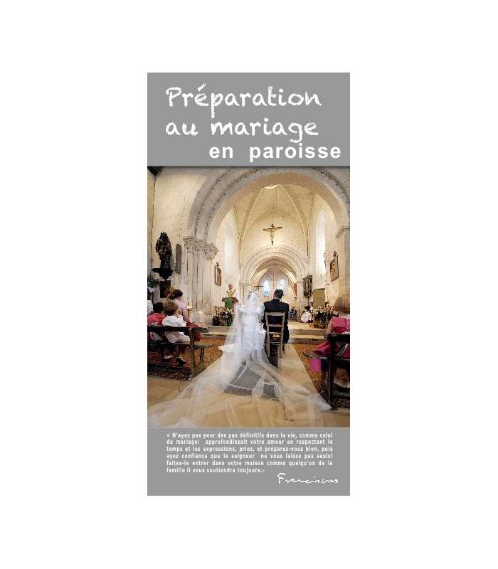 Lot de Flyers personnalisables " Préparation au mariage " (FP15-0025)