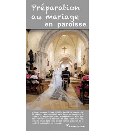 Flyer personnalisable " Préparation au mariage " (FP15-0025)