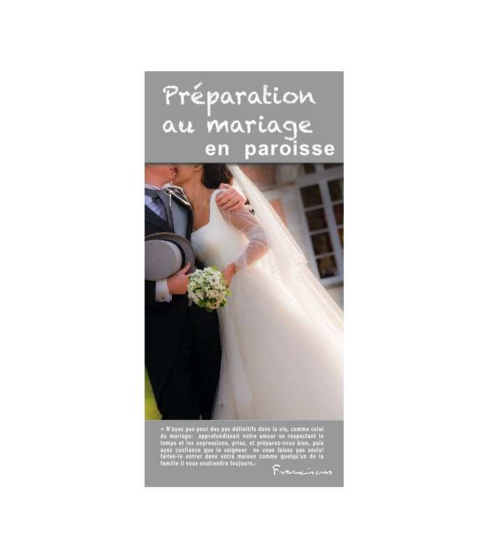 Lot de Flyers personnalisables " Préparation au mariage " (FP15-0026)