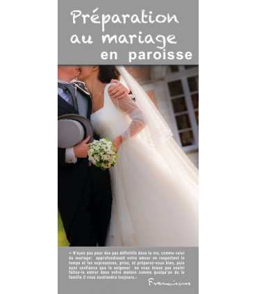 Flyer personnalisable " Préparation au mariage " (FP15-0026)