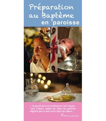 Flyer personnalisable " Préparation au Baptême "