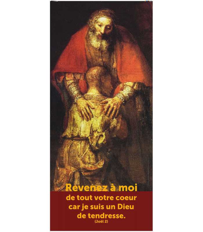 Kakémono Pardon de Rembrandt " Revenez à moi " (avec texte) (KM14-0004)