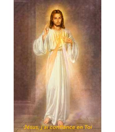 Poster Divine miséricorde «Jésus, j’ai confiance en toi»