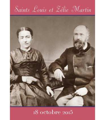 Poster Saints Louis et Zélie Martin (canonisation 18 octobre 2015)