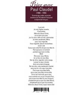 Signet "Prier avec" Paul Claudel 
