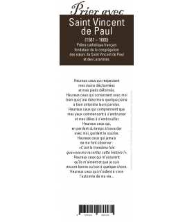 Signet "Prier avec" Saint Vincent de Paul 