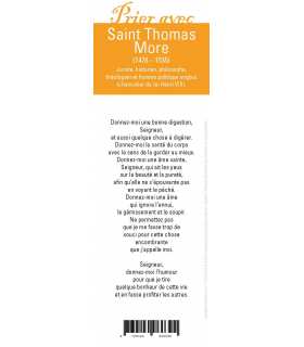 Signet "Prier avec" Saint Thomas More