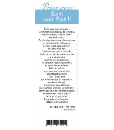 Lot de 10 Signets "Prier avec" Saint Jean Paul II