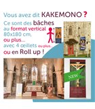 Kakemono liturgiques sur pied ou à accrocher, Roll up