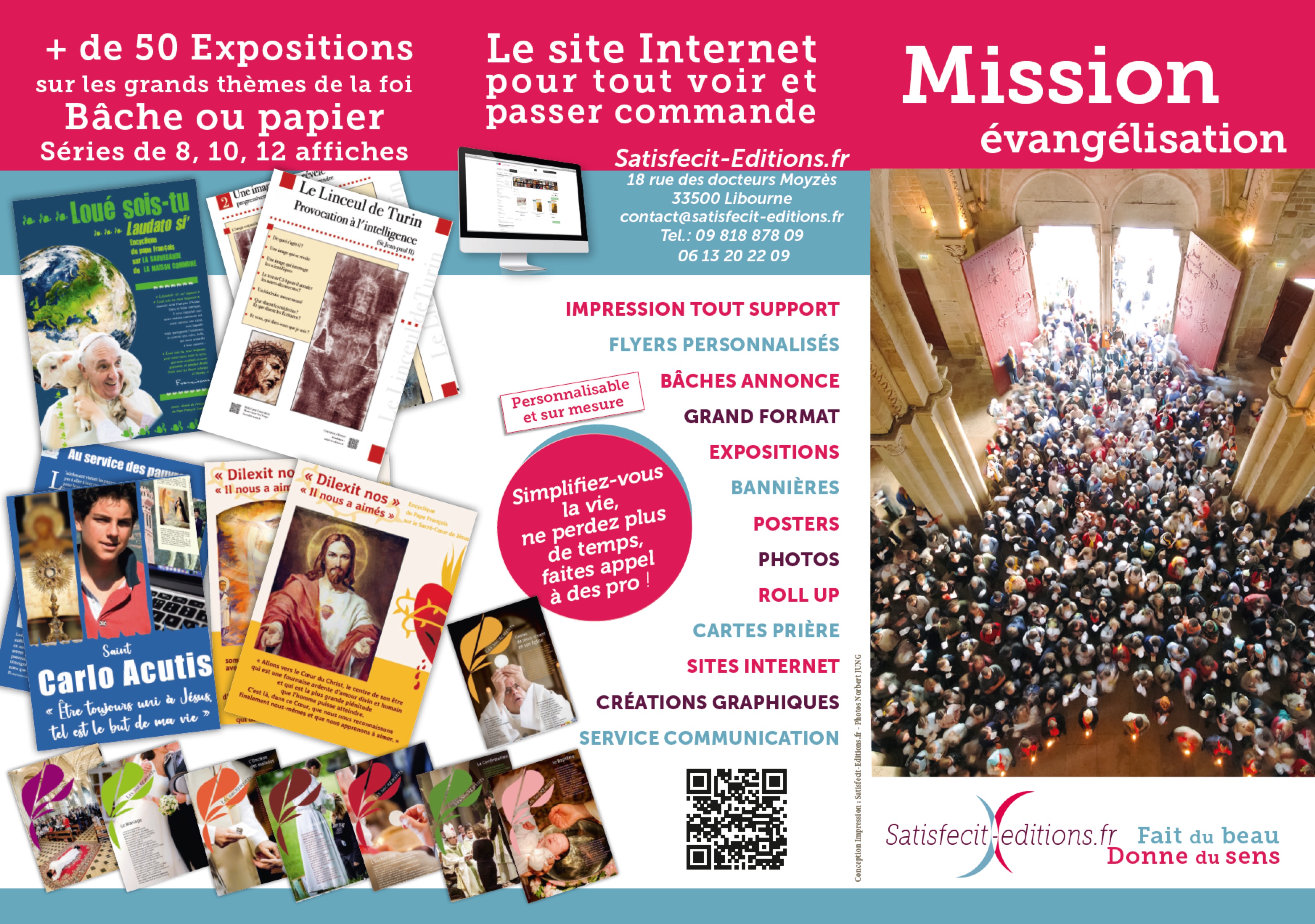 Des supports d'évangélisation pour vos paroisses et vos écoles… Télécharger le Flyer Mission Évangélisation 2025